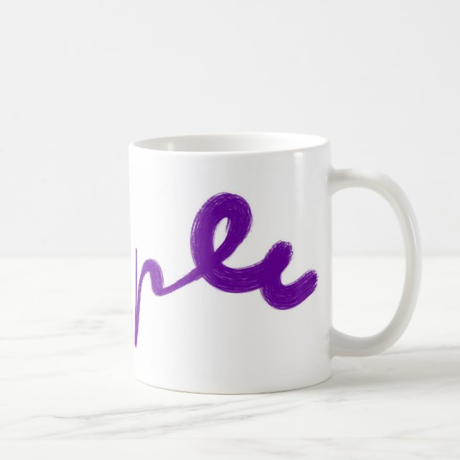 LILA Tasse der Farbensammlung (Rechts)
