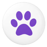 Lila Tatzen-Druck pawprint