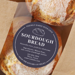 Lila Taupe Sourdough Bakery Brot Sticker