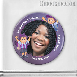 Lila Teacher Vielen Dank Custom Foto Magnet