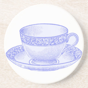 Lila Teacup Sandstein Untersetzer