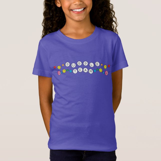 Lila Team-Shirt für den Farbkrieg T-Shirt (Vorderseite)