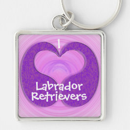 Lila Teardrop Heart Schlüsselanhänger