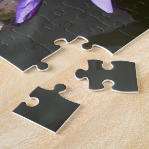 Lila Teich-Lilien-Puzzlespiel