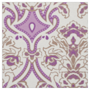 Lila Textilien Ornamental Diamond Fabric Print Stoff