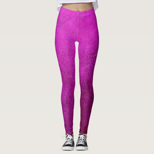 Lila Textur Leggings (Vorderseite)