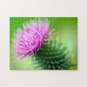 Lila Thistle Jigsaw-Puzzle