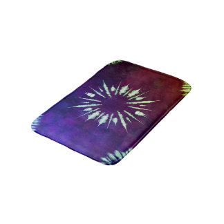 Lila-Tie-Dye-Badmatte Badematte