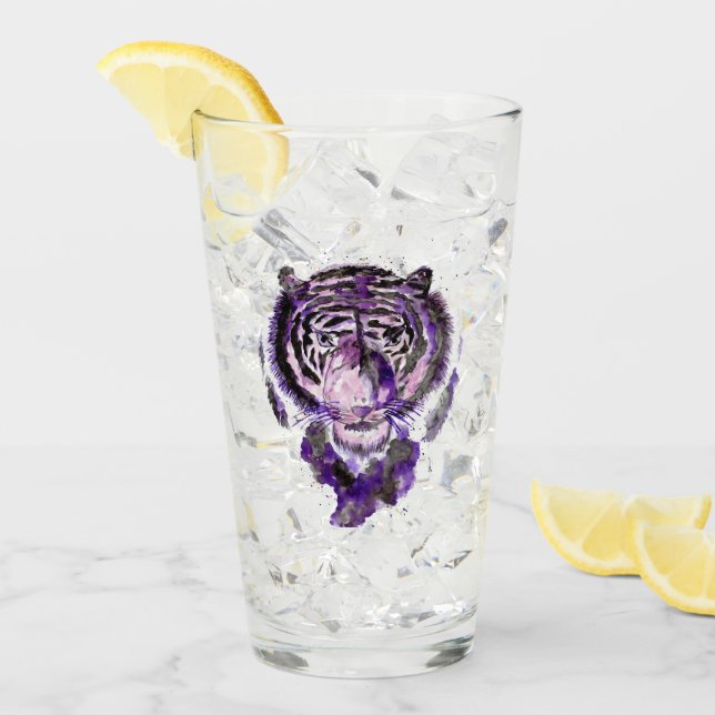 Lila Tiger Glas (Vorderseite Ice)