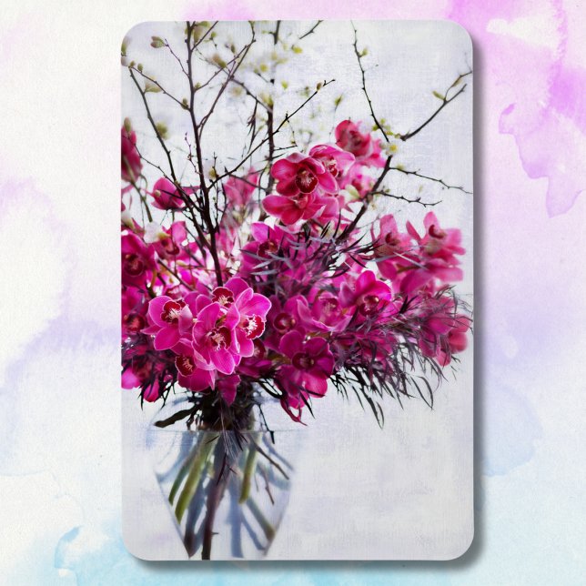 Lila Tiger Orchideen noch am Leben Magnet (Von Creator hochgeladen)