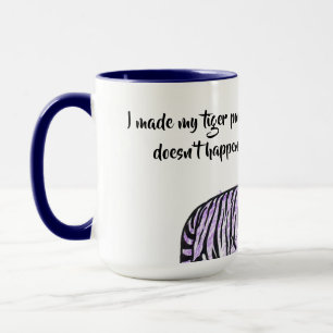 Lila Tiger Tasse