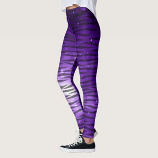 Lila Tigerentwurfs-Muster-Leggings Leggings
