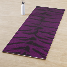 Lila Tigerhautdrucke Yogamatte