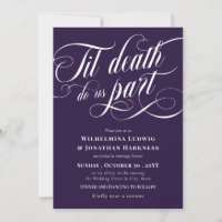 Lila Til Death Do us Part Elegant Goth Wedding