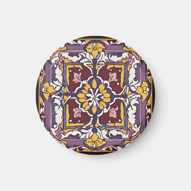Lila Tile Magnet (Vorne)