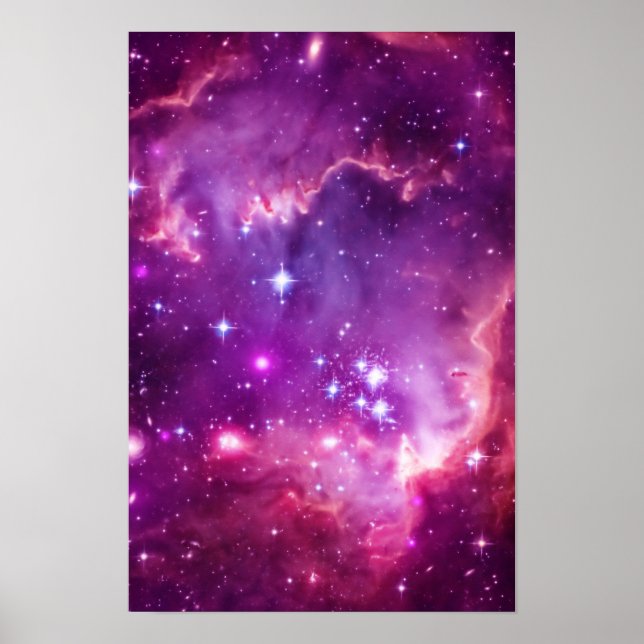 Lila Tinte kleine magellanische Wolke Poster (Vorne)