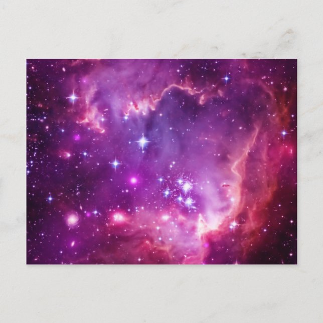 Lila Tinte kleine magellanische Wolke Postkarte (Vorderseite)