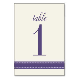 Lila Tischnummer, Caroline Wedding Table Sign Tischnummer