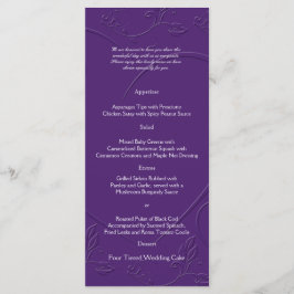 Lila Ton im Menü "Tone Linked Hearts" Menükarte