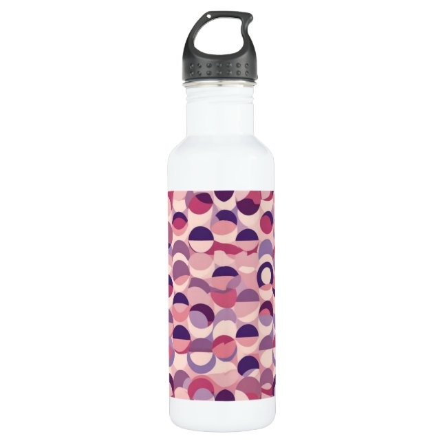 Lila Tone zeitgenössisches Design Edelstahlflasche (Vorderseite)