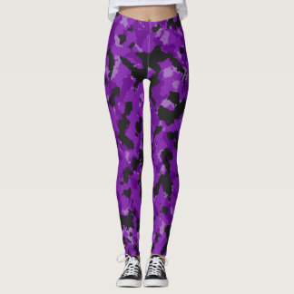 Lila trank Camouflage-Leggings Leggings