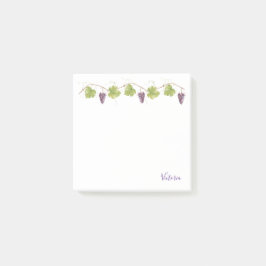 Lila Traube gruppiert sich Post-it Klebezettel