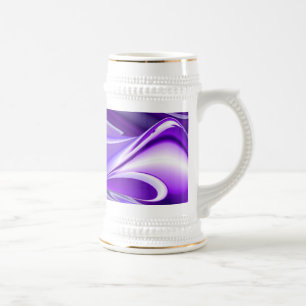 Lila Traum, Abstrakte Fantasie Rainbow Art Bierglas