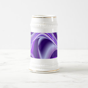 Lila Traum, Abstrakte Fantasie Rainbow Art Bierglas