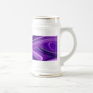 Lila Traum, Abstrakte Fantasie Rainbow Art Bierglas