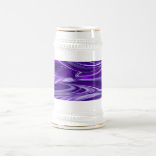 Lila Traum, Abstrakte Fantasie Rainbow Art Bierglas