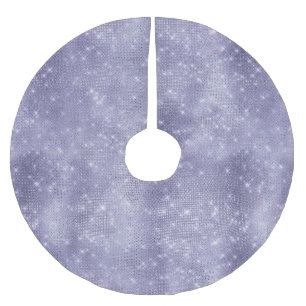 Lila Traum Sparkasse Polyester Weihnachtsbaumdecke