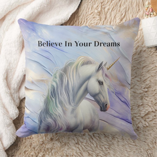 Lila Traum Unicorn Kissen (Decke)