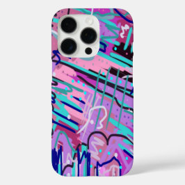 Lila Traumdruck iPhone 16 Pro Hülle