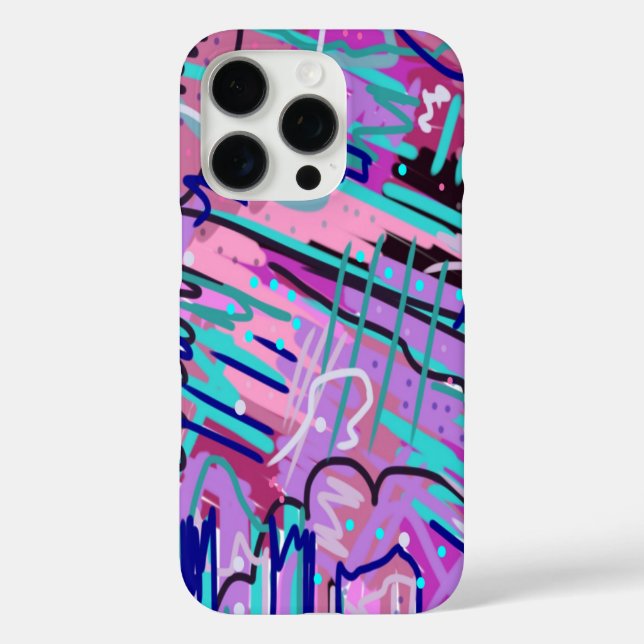 Lila Traumdruck iPhone 16 Pro Hülle (Rückseite)