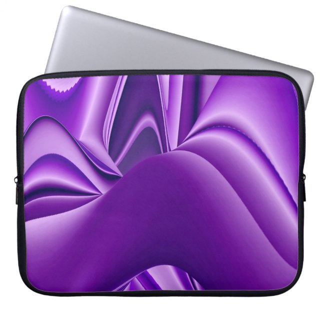 Lila Träume , Abstrakte Fantasie Rainbow Art Laptopschutzhülle (Vorderseite)