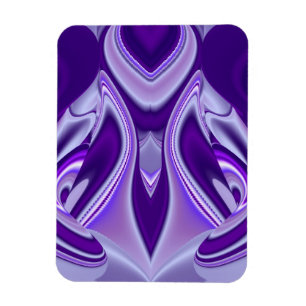 Lila Träume , Abstrakte Fantasie Rainbow Art Magnet