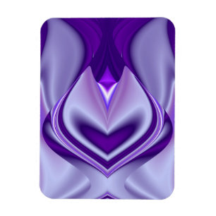 Lila Träume , Abstrakte Fantasie Rainbow Art Magnet