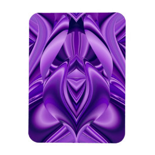 Lila Träume , Abstrakte Fantasie Rainbow Art Magnet