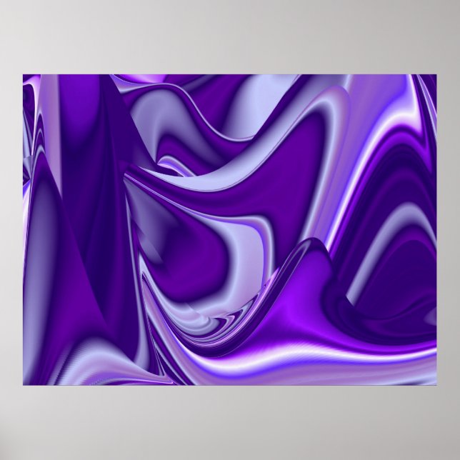 Lila Träume, Abstrakte Fantasy Rainbow Art Poster (Vorne)