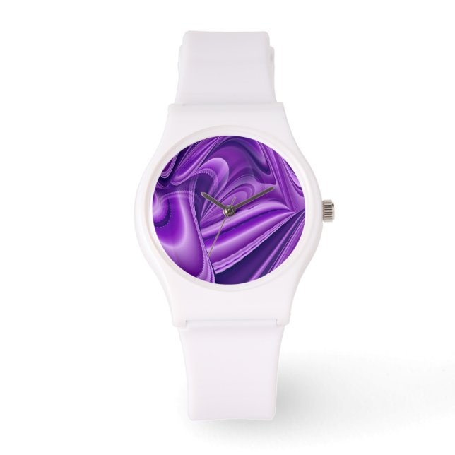 Lila Träume Armbanduhr (Vorderseite)
