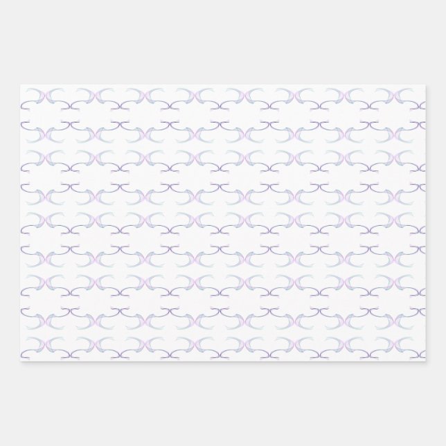 Lila Traumprofil Geschenkpapier Set (Vorderseite)