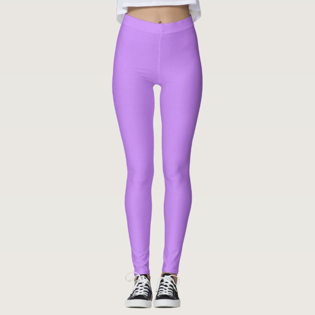Lila Trendy Popular Yoga Women's Leggings (Vorderseite)