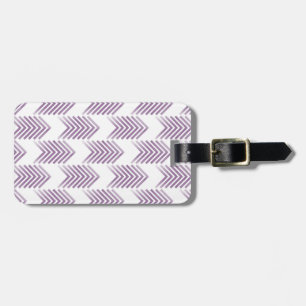 Lila Tribal Arrow-Muster Gepäckanhänger