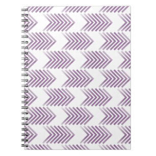 Lila Tribal Arrow-Muster Notizblock