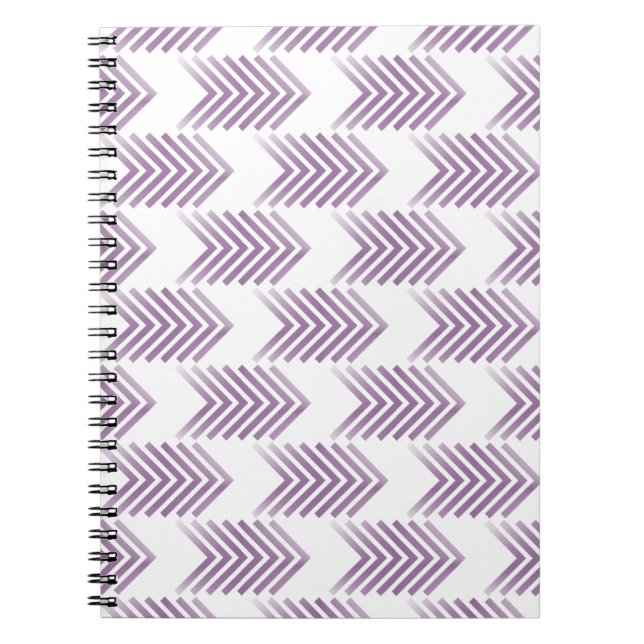 Lila Tribal Arrow-Muster Notizblock (Vorderseite)