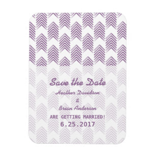 Lila Tribal-Pfeile Save the Date Flexi Magnet