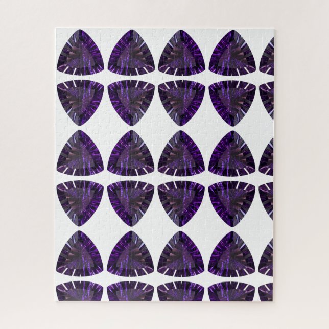 Lila Trillion Amethyst Gemstone (Vertikal)