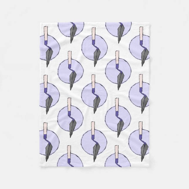 Lila Trowel - das Werkzeug-Ausrüstung des Fleecedecke (Vorderseite)