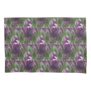 Lila Tulip Blume Naturmuster   Kissenbezug