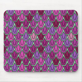 Lila Tulip-Feld Mousepad